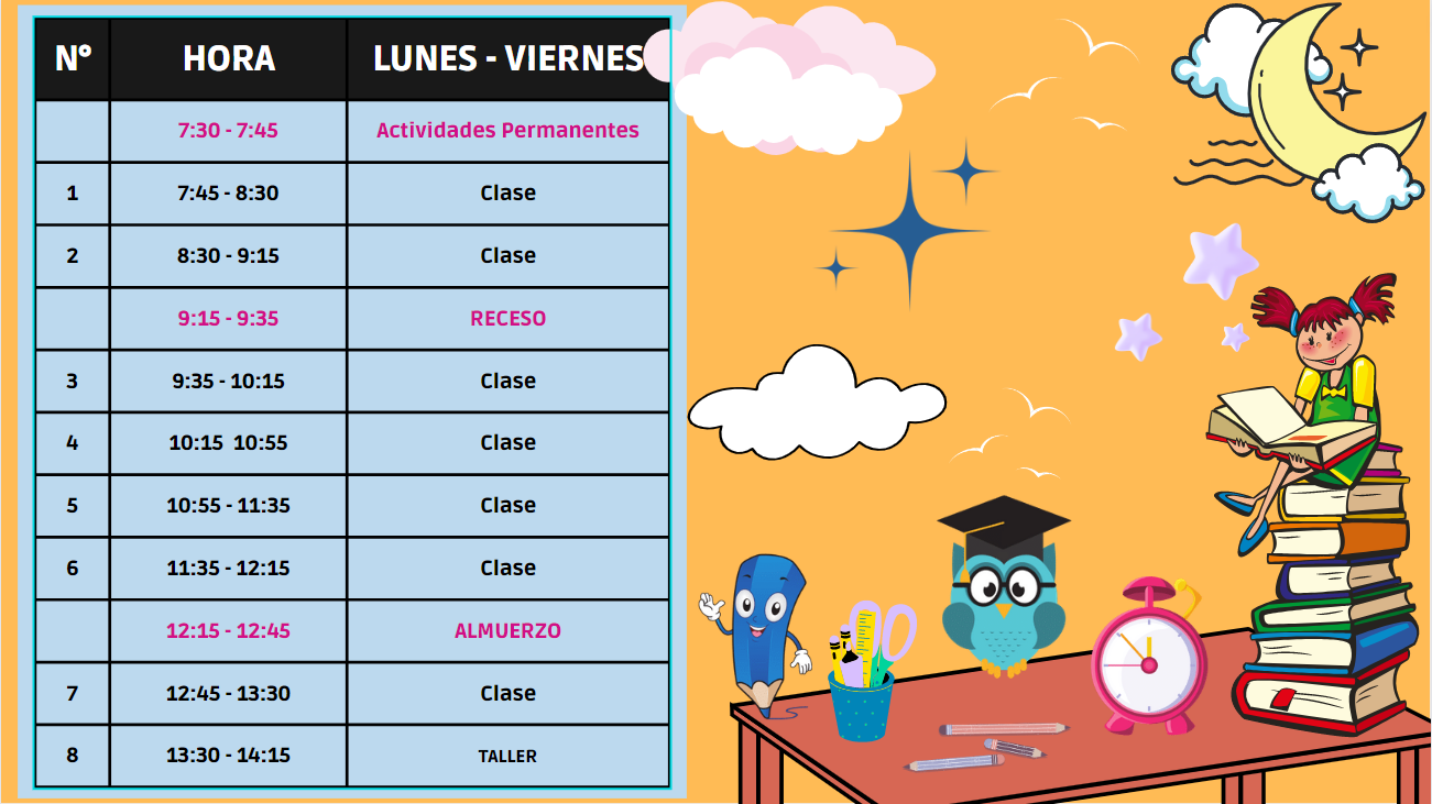 Horario Primario
